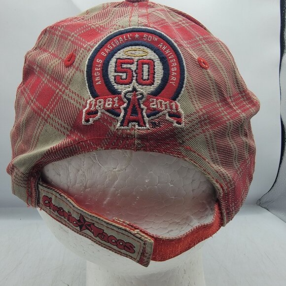 Los Angeles Angels 50th Anniversary Plaid Baseball Hat Cap Casual Adjustable - Picture 3 of 11